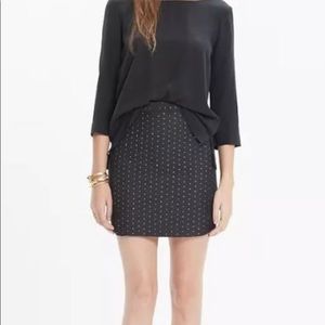 Pre owned Madewell black and gold skirt. Size 12